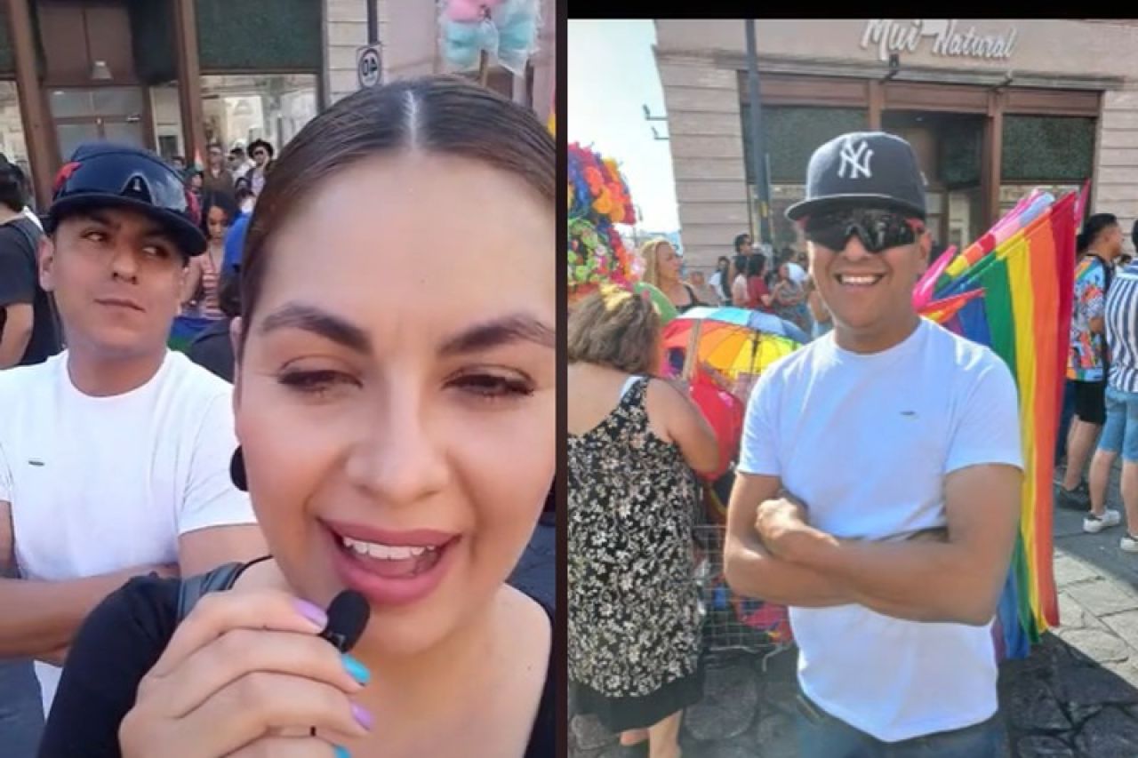 Video: Mujer lleva a su esposo a marcha gay y su reacción se vuelve viral
