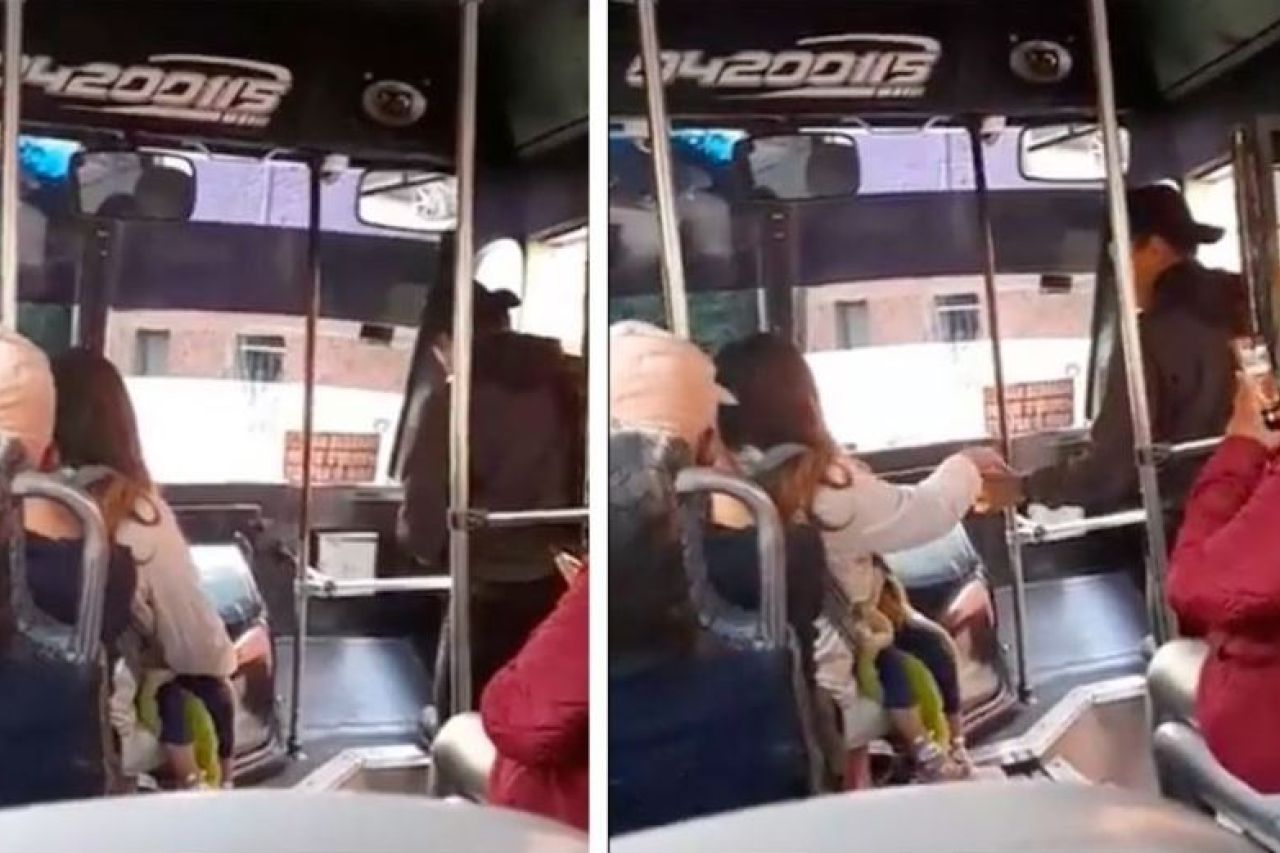 Video: Captan a microbusero 'pisteando' mientras maneja