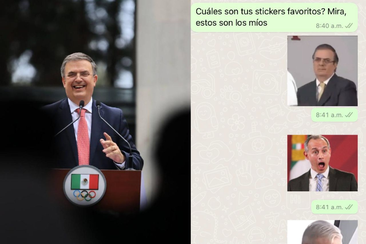 Ebrard inicia campaña; da su WhatsApp y le llueven stickers