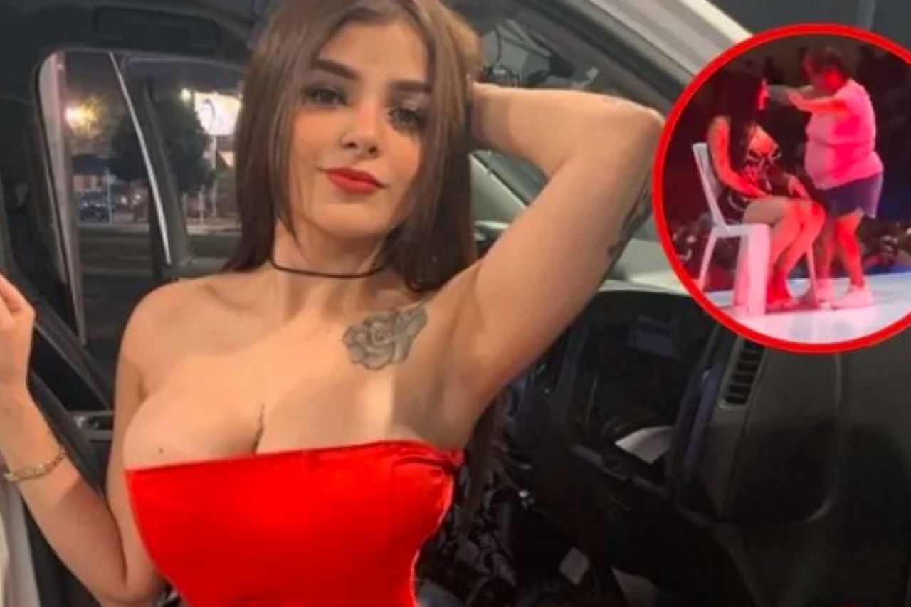 Mujer le hace sexi baile a Karely Ruiz