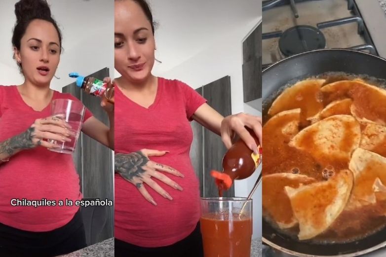 Video: Chilaquiles a la española, mujer intenta preparar el platillo mexicano 