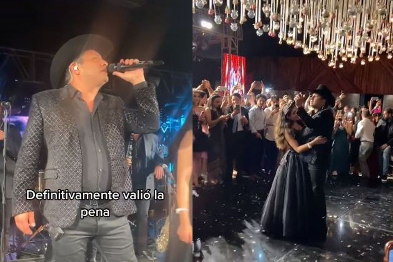 Video: Julión Álvarez sorprende en quinceañera y hasta baila el vals