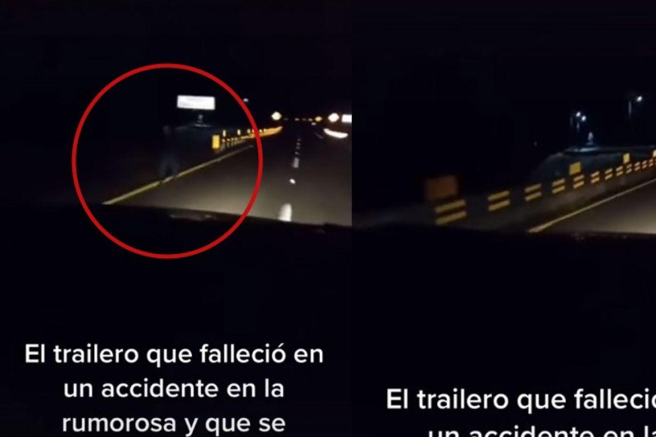 Video: Trailero graba 'fantasma' en carretera La Rumorosa