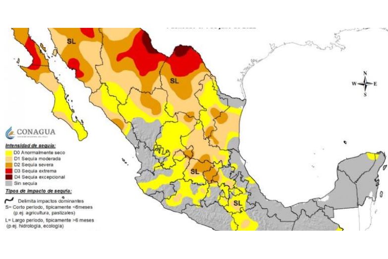 Mapa Estos Son Los Estados Más Afectados Por La Sequía 6935