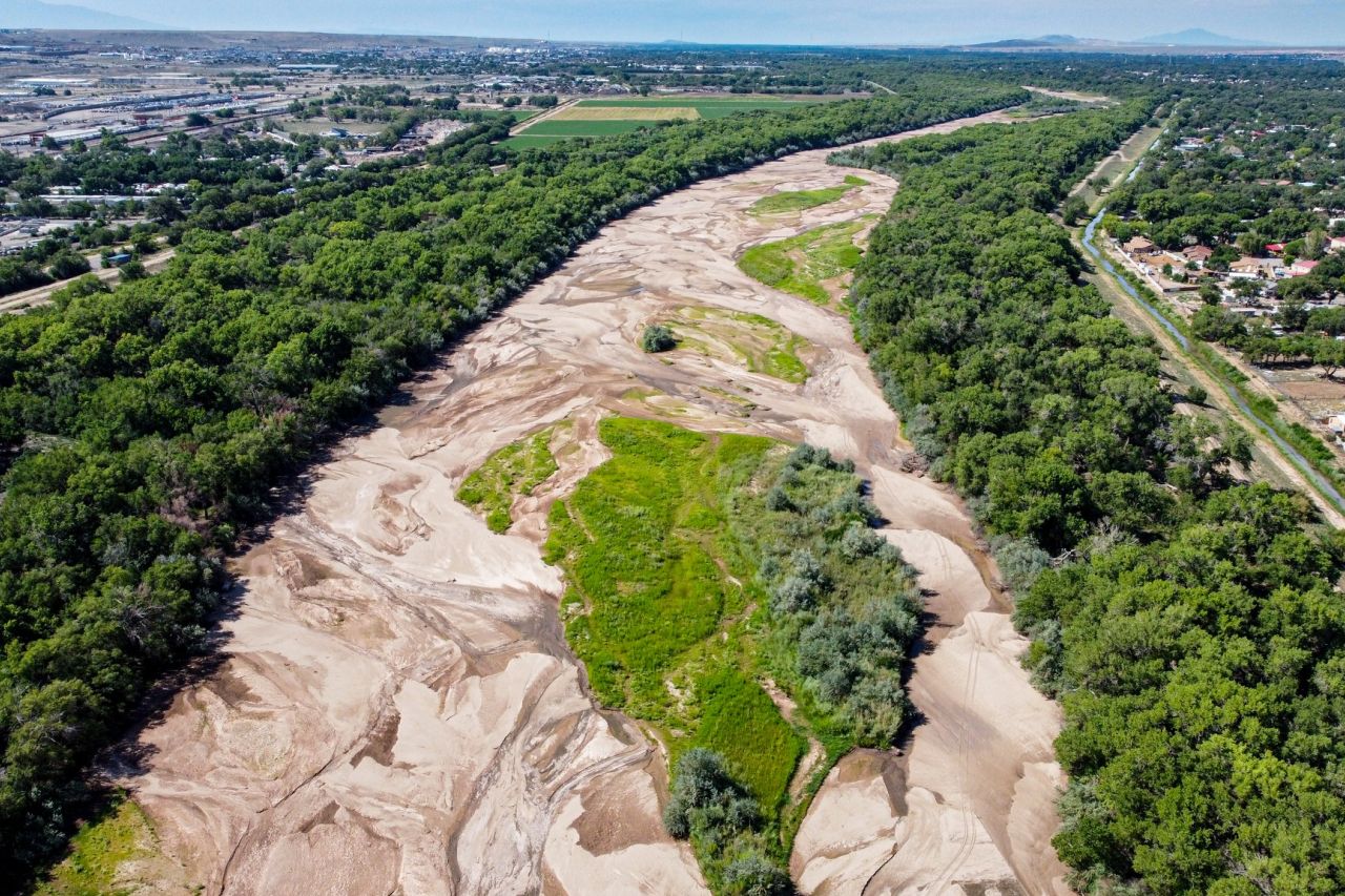 Se seca el río Bravo en Albuquerque por primera vez en 4 décadas