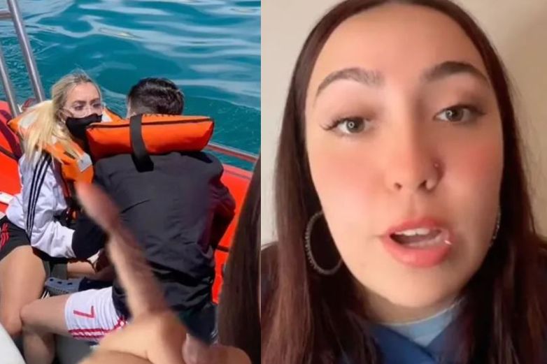 Video: Descubre que su novio la engaña con amiga ¡en medio del mar! 