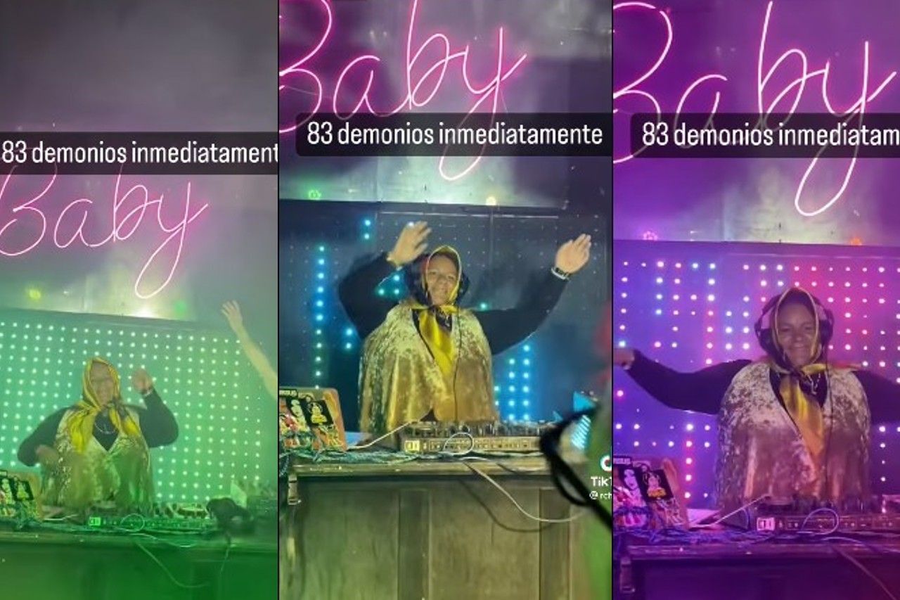 Video: 'La Señora Católica' debuta como DJ en bar de la CDMX