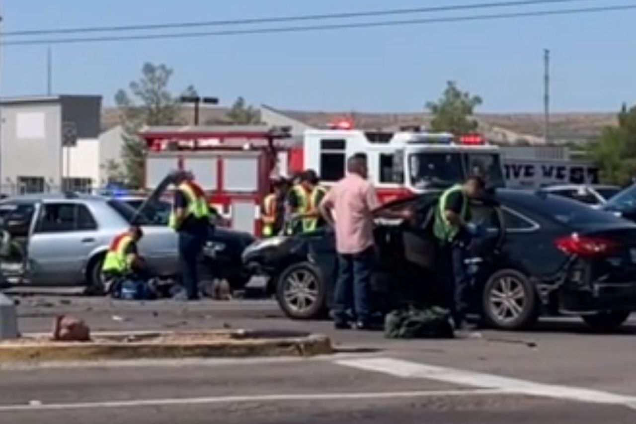 Choque múltiple en El Paso deja 9 heridos; podrían ser migrantes