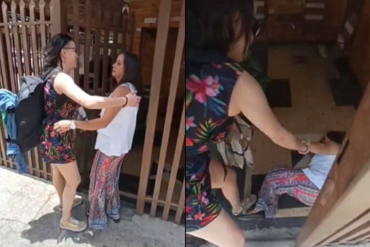Video: Se reencuentra con su mamá tras 5 años y ella se desmaya