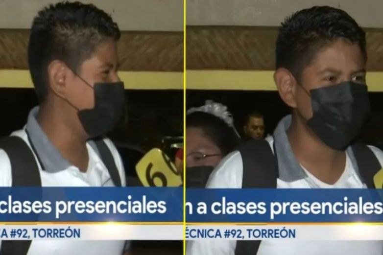 'Al chile no quería venir', dice estudiante en regreso a clases 