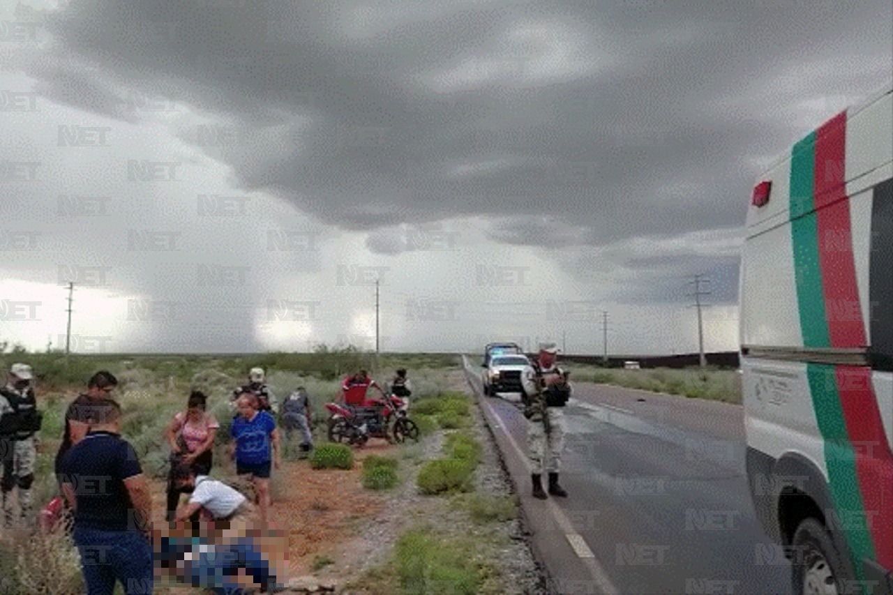 Video Motociclista cae y se lesiona en la carretera a Santa Teresa
