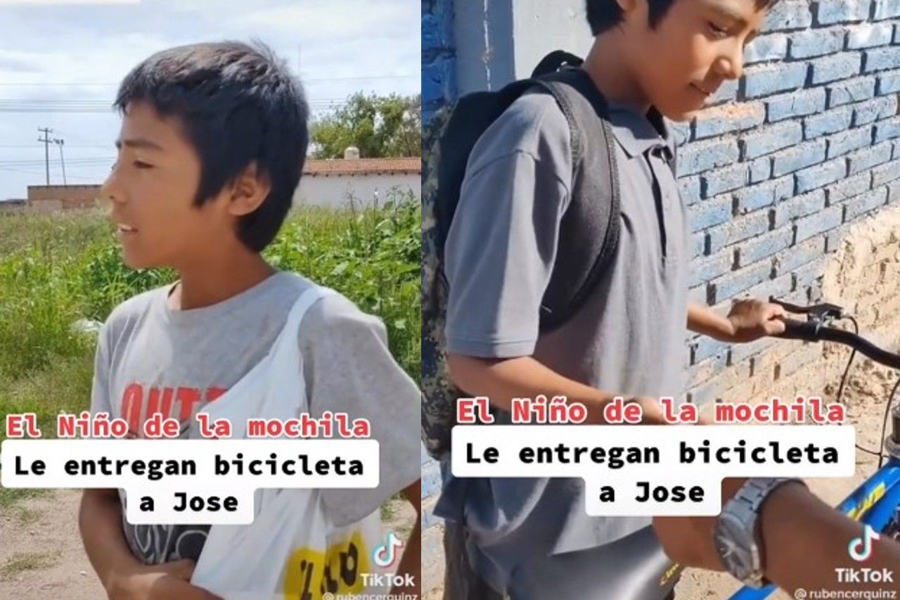 Video: Regalan bicicleta a niño que caminaba 40 minutos a su escuela