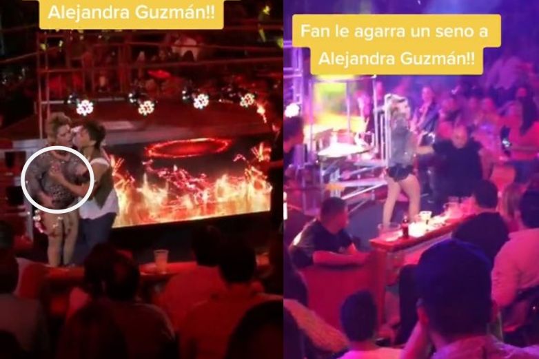 Video: Fan toca pecho de Alejandra Guzmán durante concierto