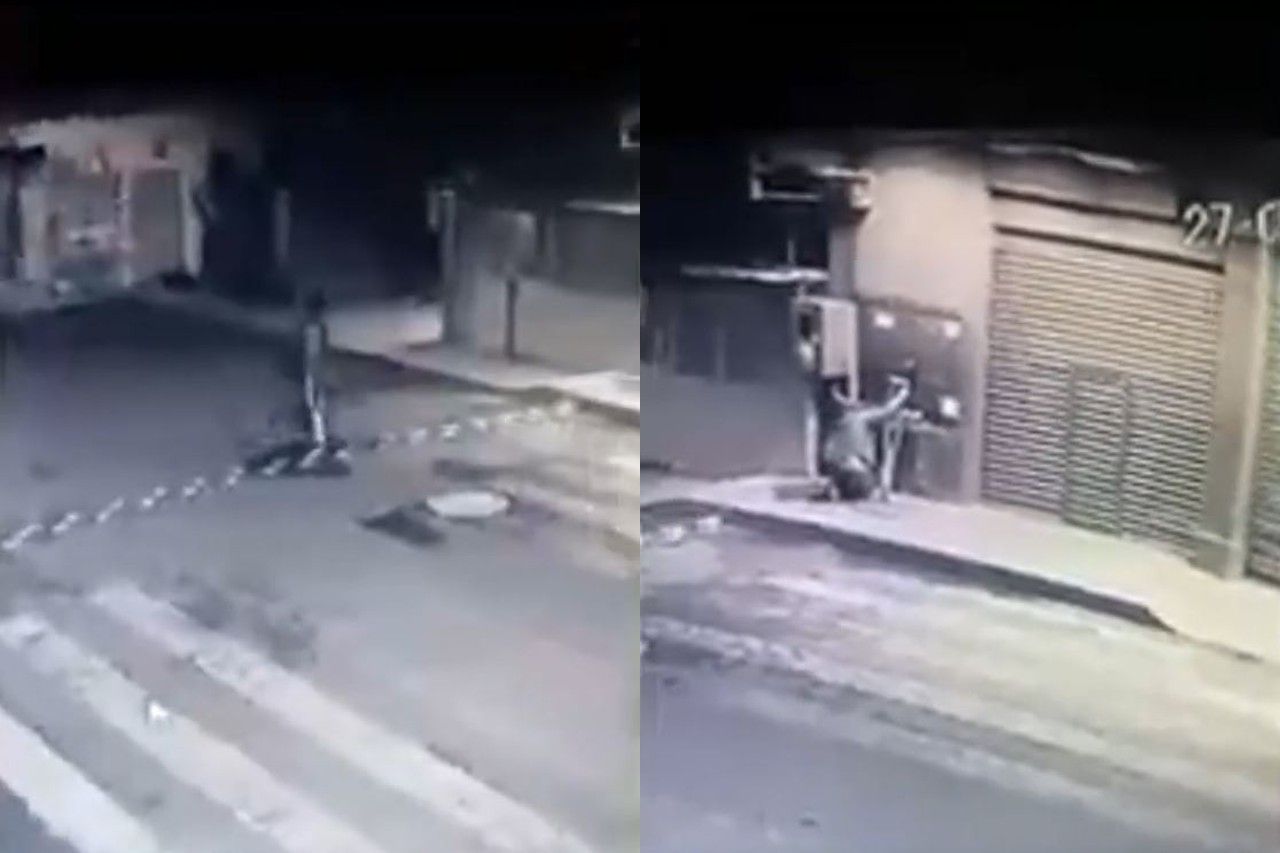 Video: Captan a hombre con discapacidad robando cableado de cobre
