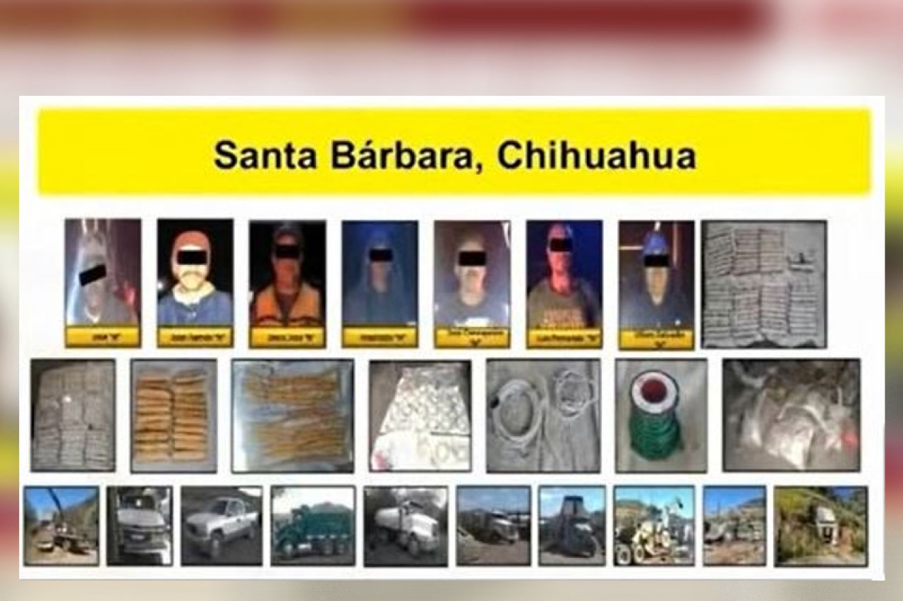 Aseguran explosivos en gel y detonadores en Santa Bárbara
