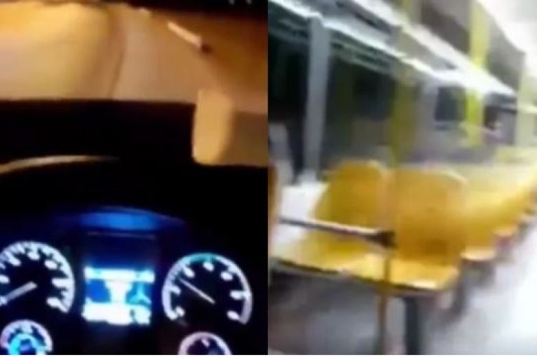 Video: Piden a chofer bajar del autobús, pero no había pasajeros