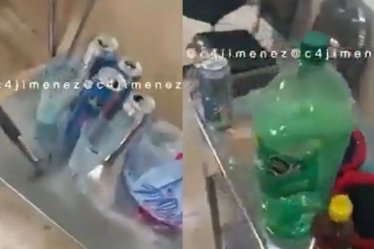 Video: Meten bebidas alcohólicas a hospital del Issste