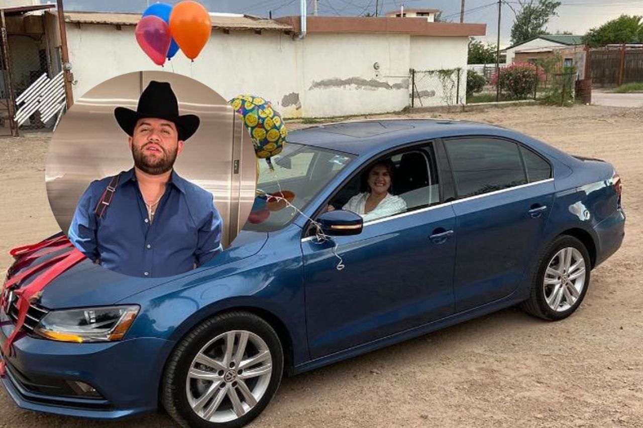 Critican a Luis R. Conriquez por regalar carro usado a su mamá