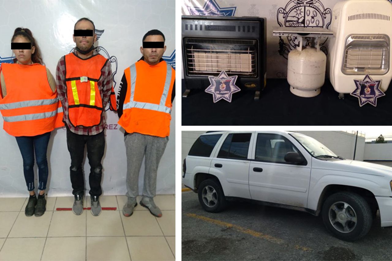 Los detienen por el delito de robo a casa habitación