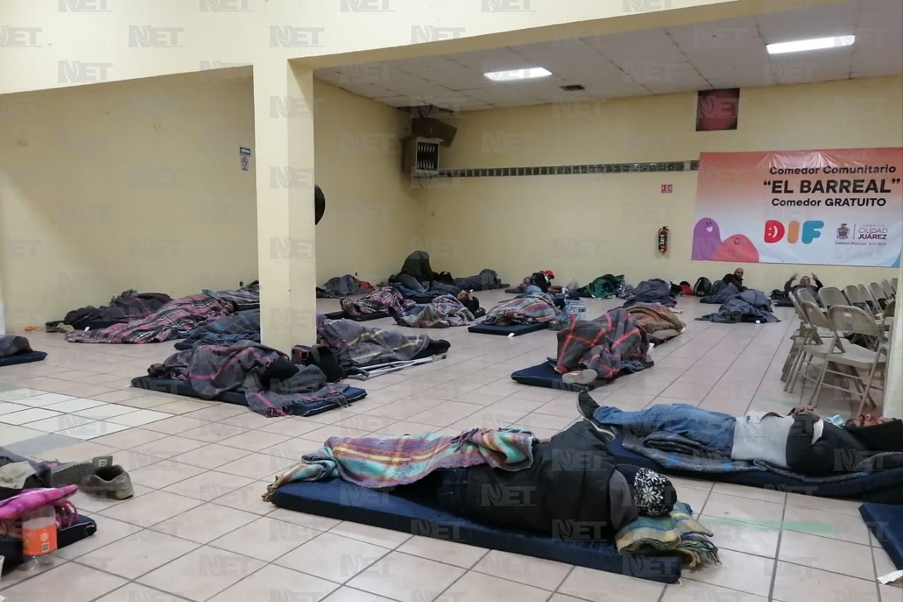 Se refugian del frío 34 personas en albergue El Barreal