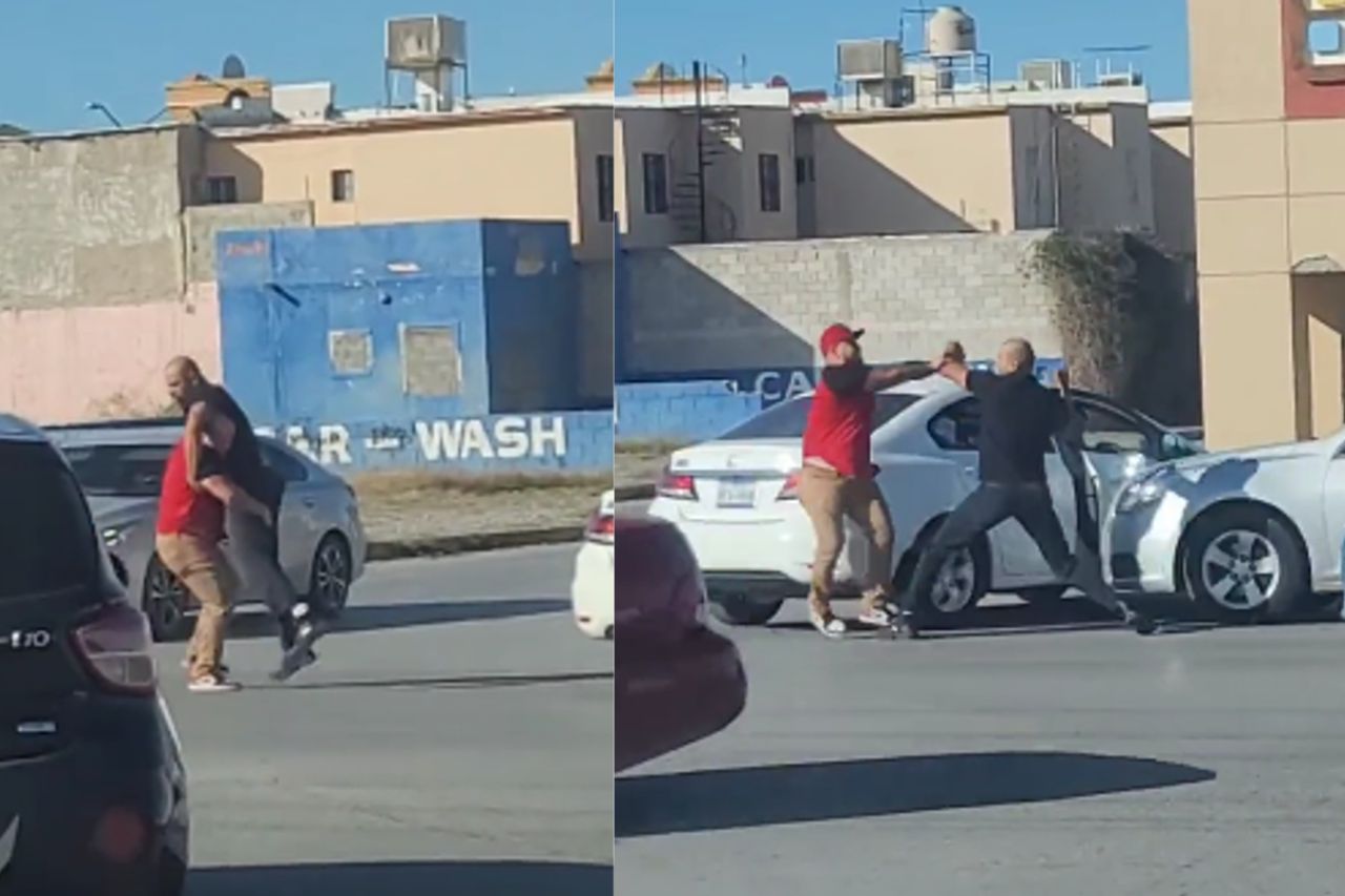 Video: ¡Round en la Mitla! Exhiben otra pelea tras choque en Juárez