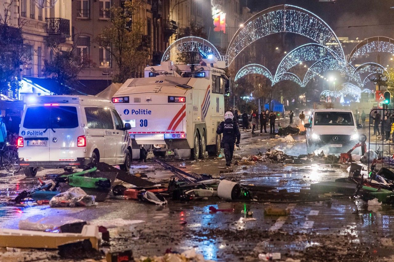 Disturbios en Bruselas tras derrota de Bélgica en Mundial