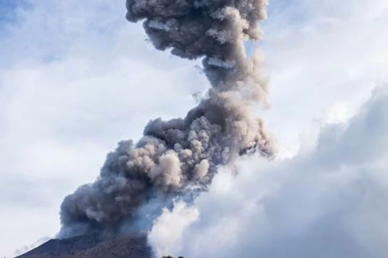 Volcán Chaparrastique tiene en alerta a El Salvador