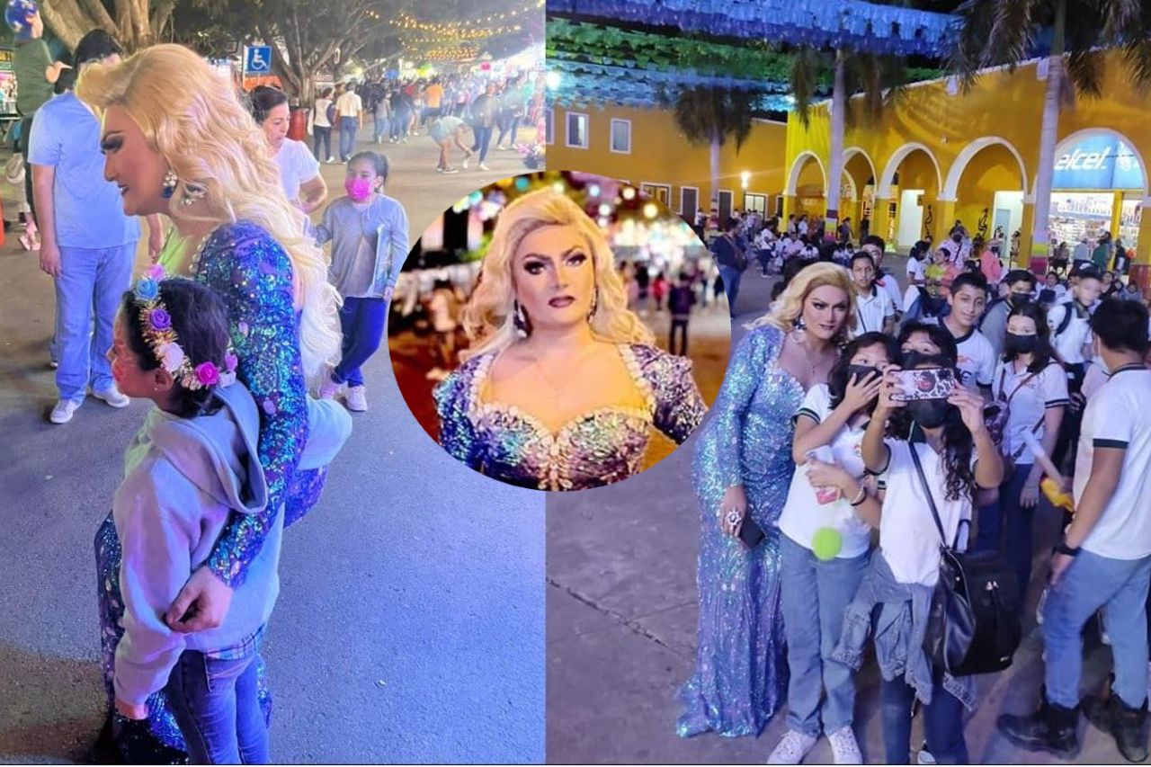 'Creían que era Elsa de Frozen'; pequeños se toman fotos con drag queen