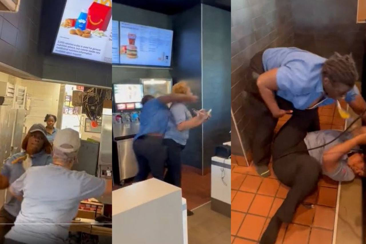 Video: ¡La dejó pelona! Empleadas de McDonald's se pelean brutalmente