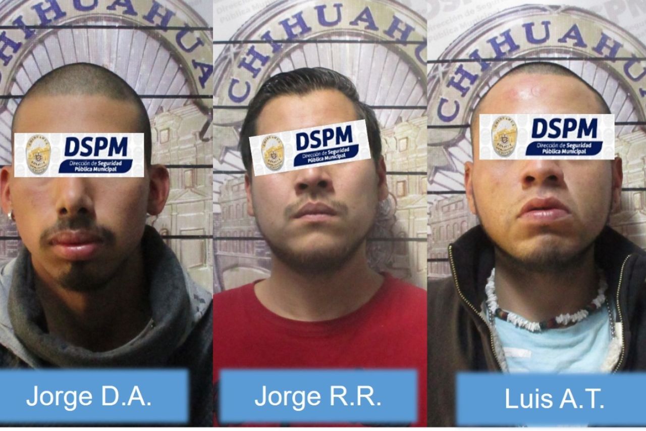 Detienen a 3 hombres por robo de autos en Chihuahua