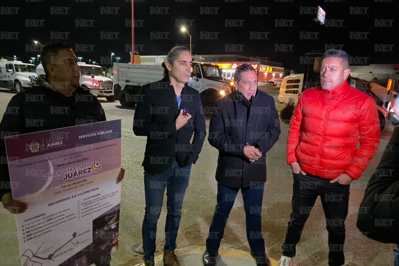 Iluminan y limpian Parajes de San Isidro