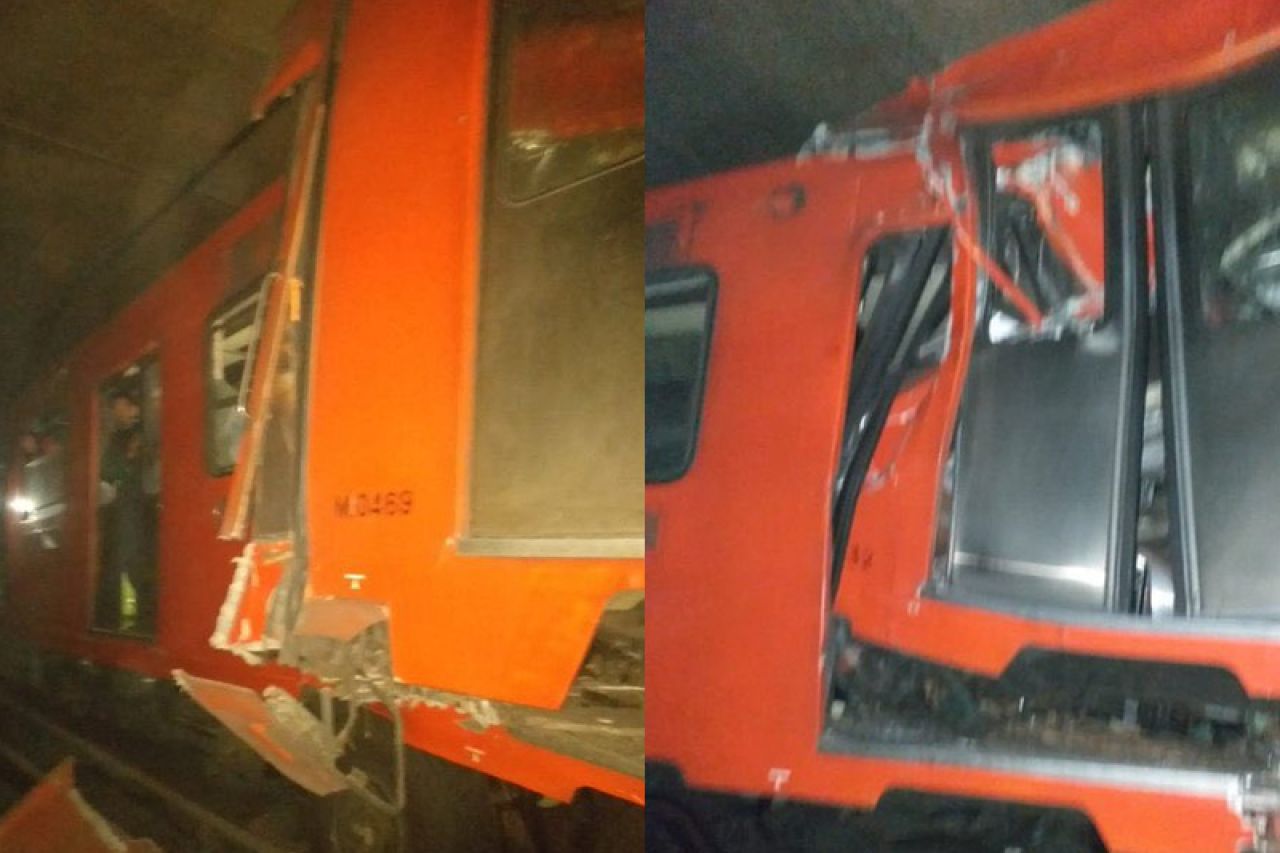 Cables cortados y conductor negligente causaron choque en el Metro