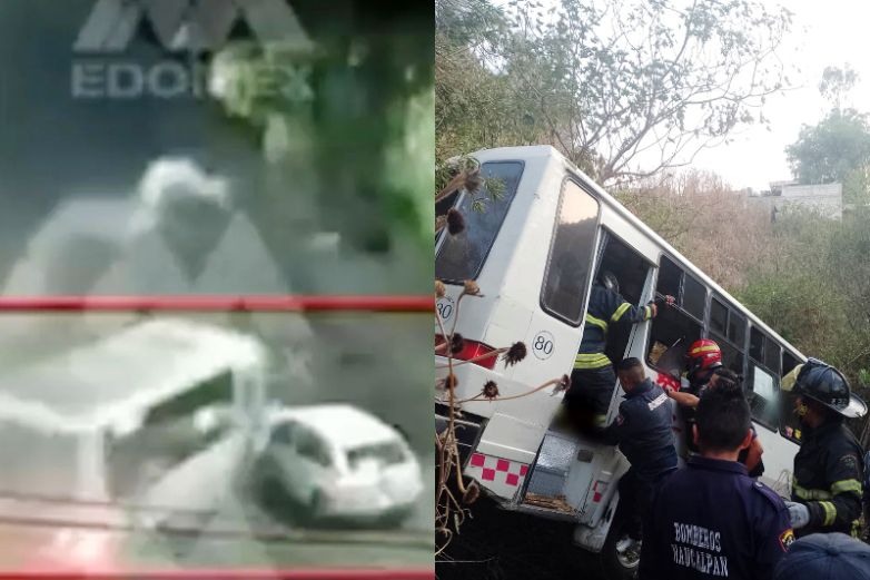 Video: Cae Microbús A Barranco En Naucalpan; Al Menos 3 Muertos