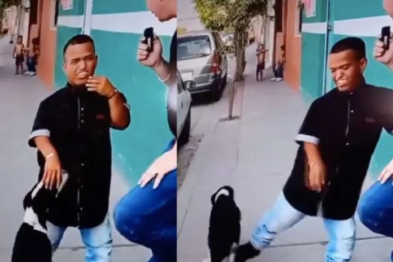 Video: ¡Adiós al ídolo! Tunden a 'Medio Metro' por patear a perrito 