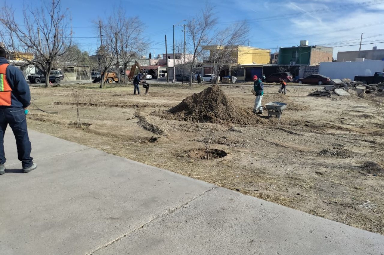 Construyen 7 parques en Ciudad Juárez