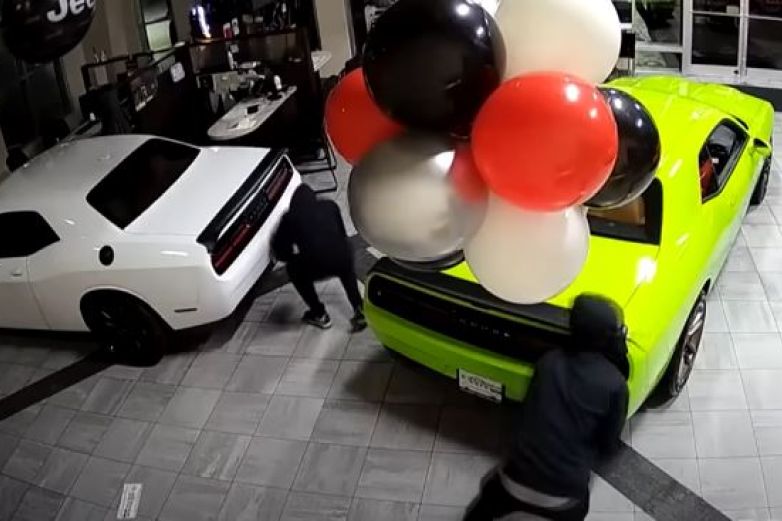 ¡De película! ladrones se llevan 6 autos de lujo en menos de un minuto