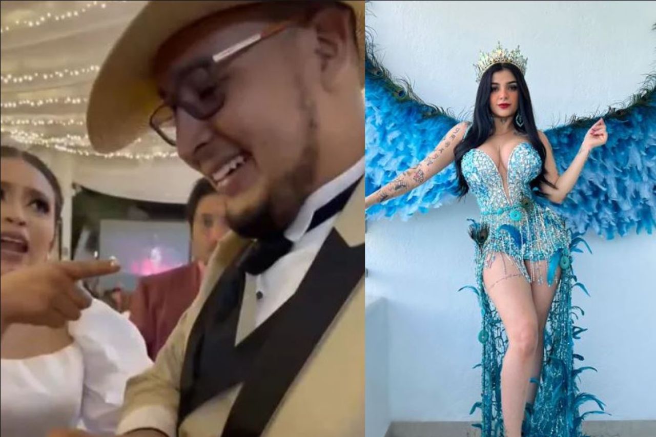 Video: ¡No lo abras! Novio recibe pastel de Karely Ruiz y esposa enfurece