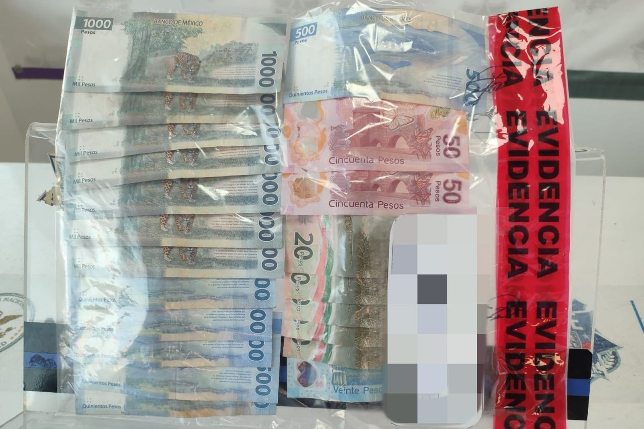 Aseguran a reo más de 10 mil pesos en el Cereso