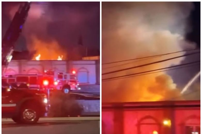 Video: Fuerte incendio detrás de Albertson’s
