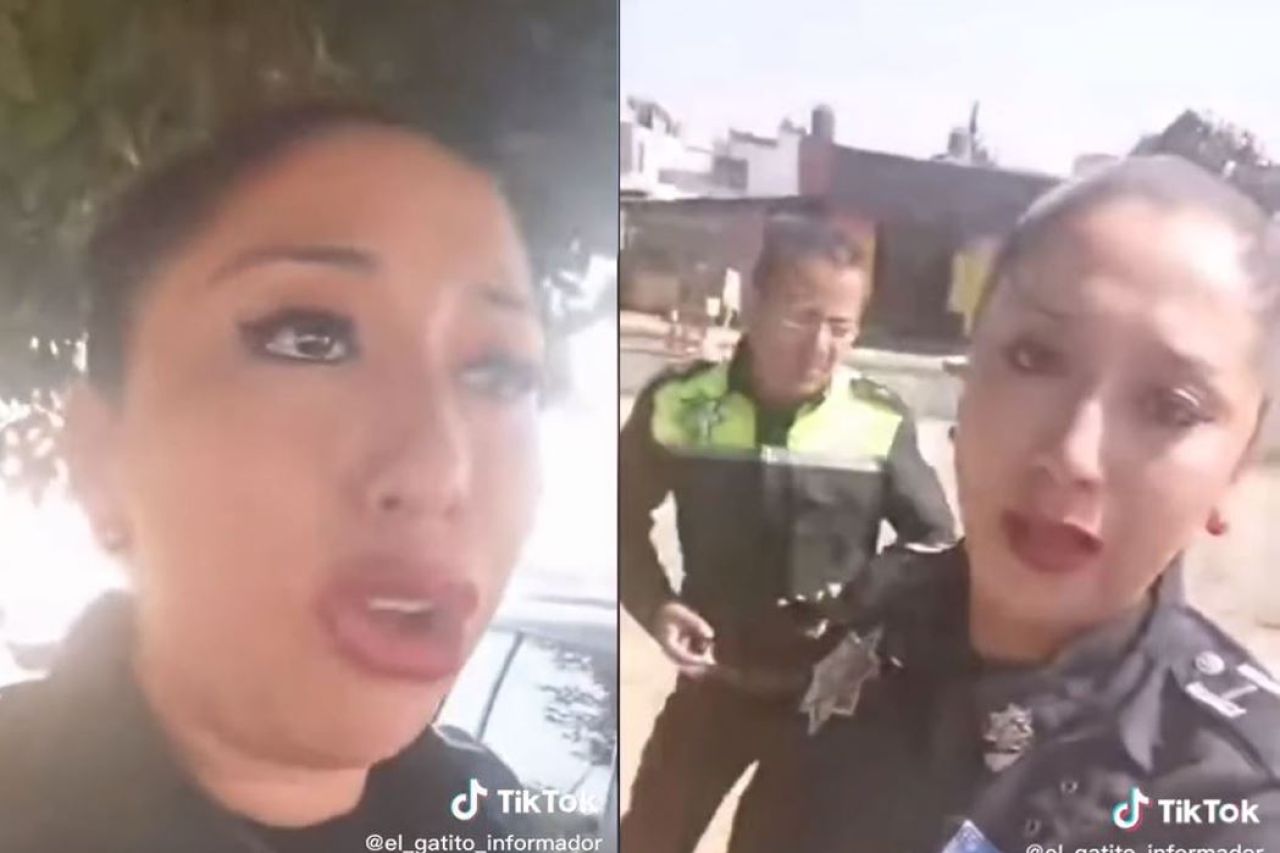 Policía llora porque la multaron al estacionar su auto en lugar prohibido