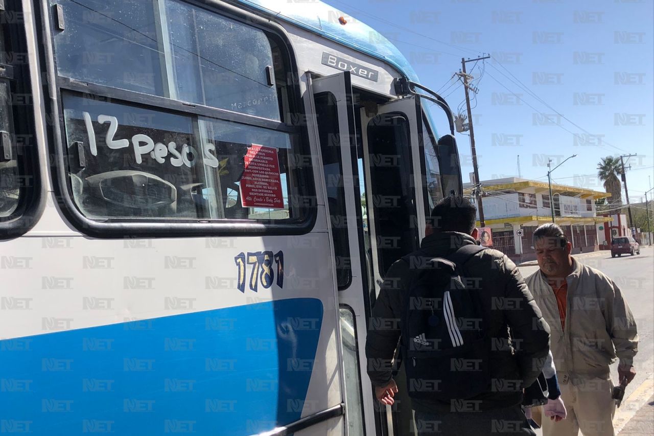 Descarta Estado aumentar tarifas del transporte público