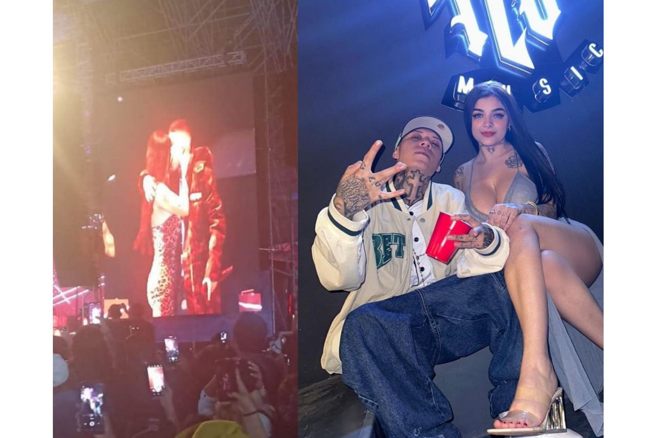 Video: Karely Ruiz y Santa Fe Klan se dan ¡tremendo beso!