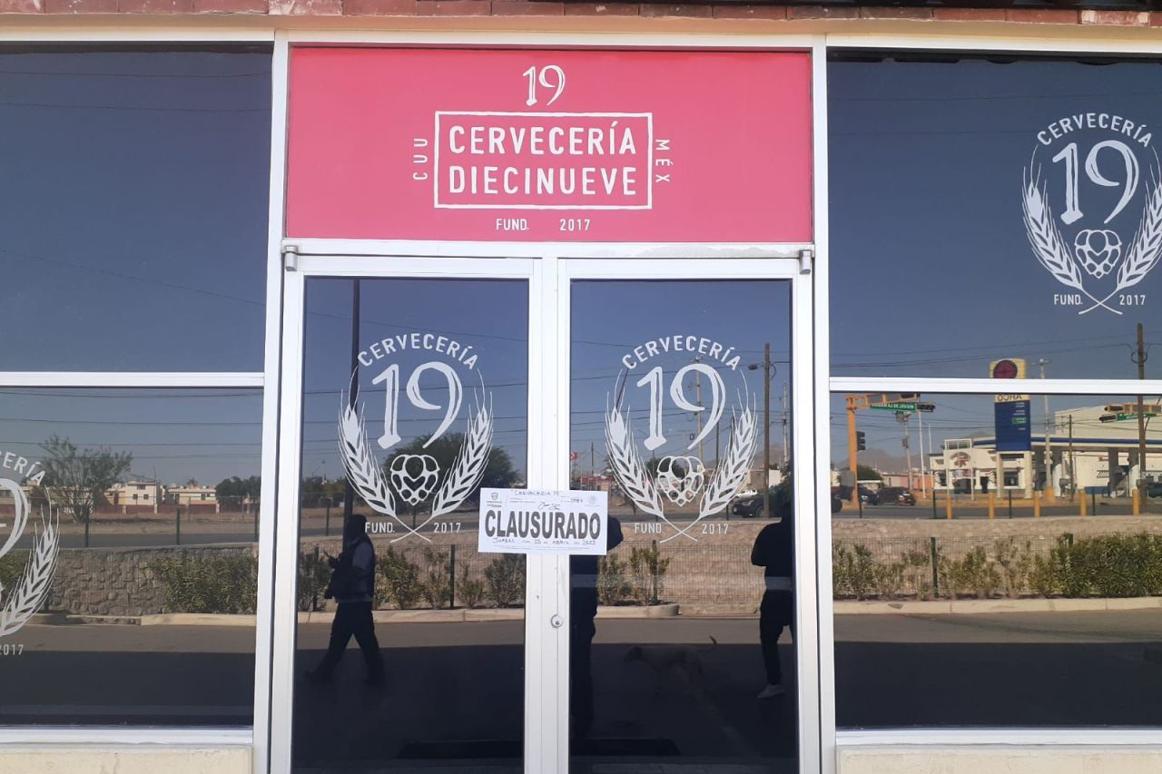 Cervecería 19, clausurada