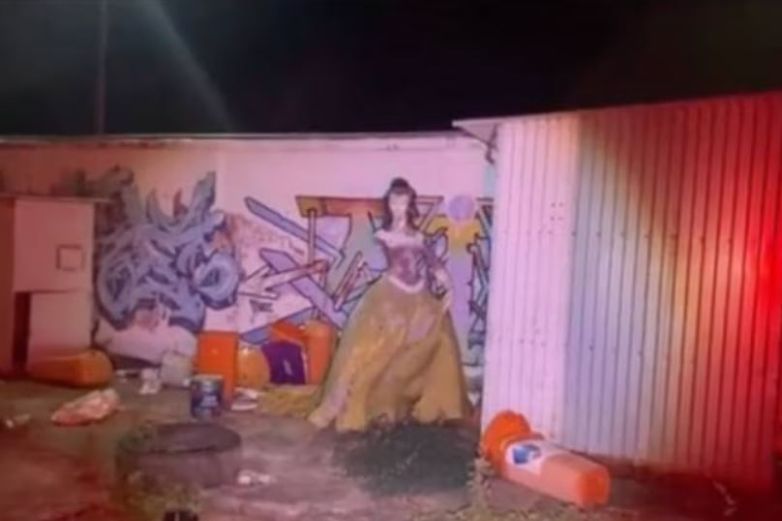 Video: Captan estatua de Blanca Nieves caminando en Veracruz 