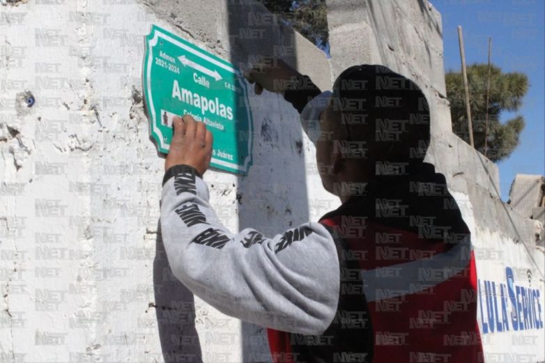 Instalan 9 mil placas de nomenclatura en Juárez