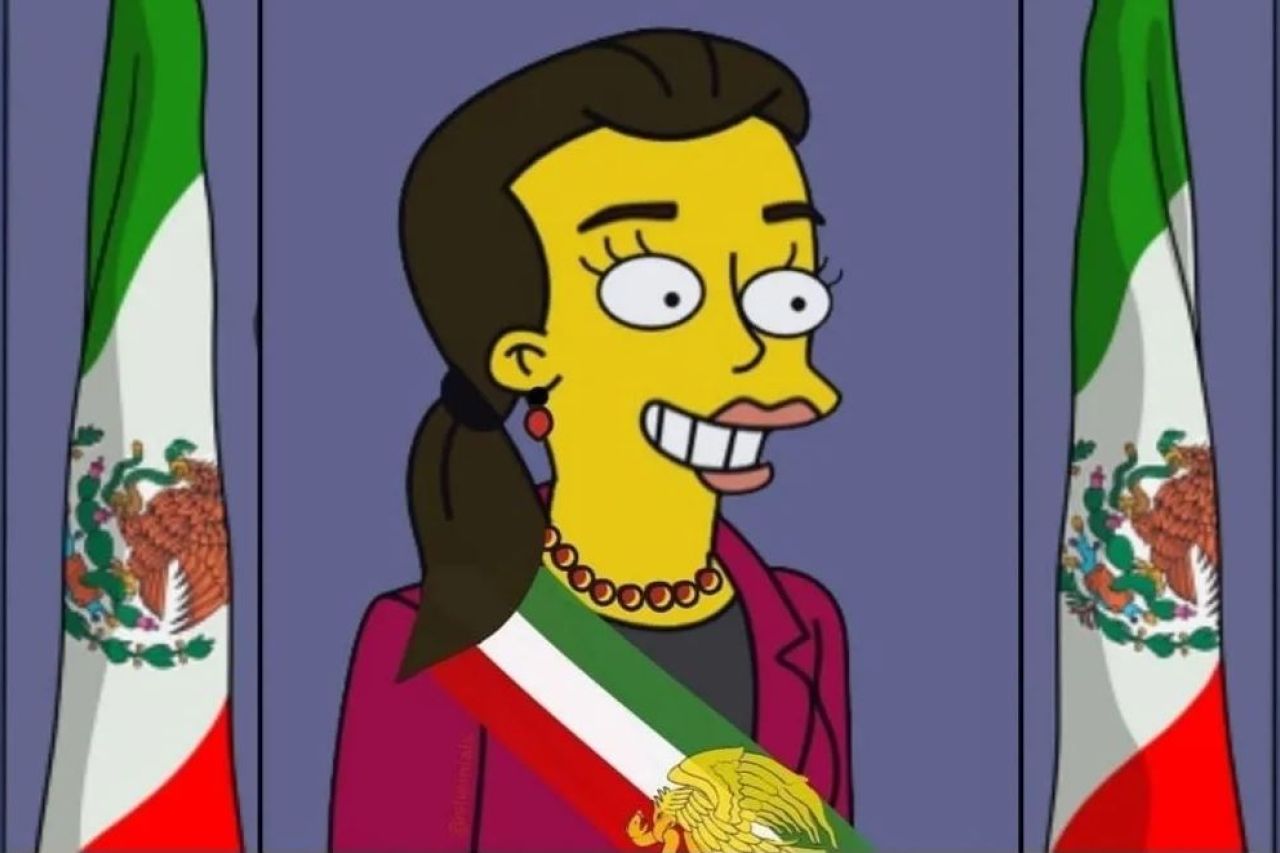 Los Simpson predicen que Claudia Sheinbaum será presidenta de México