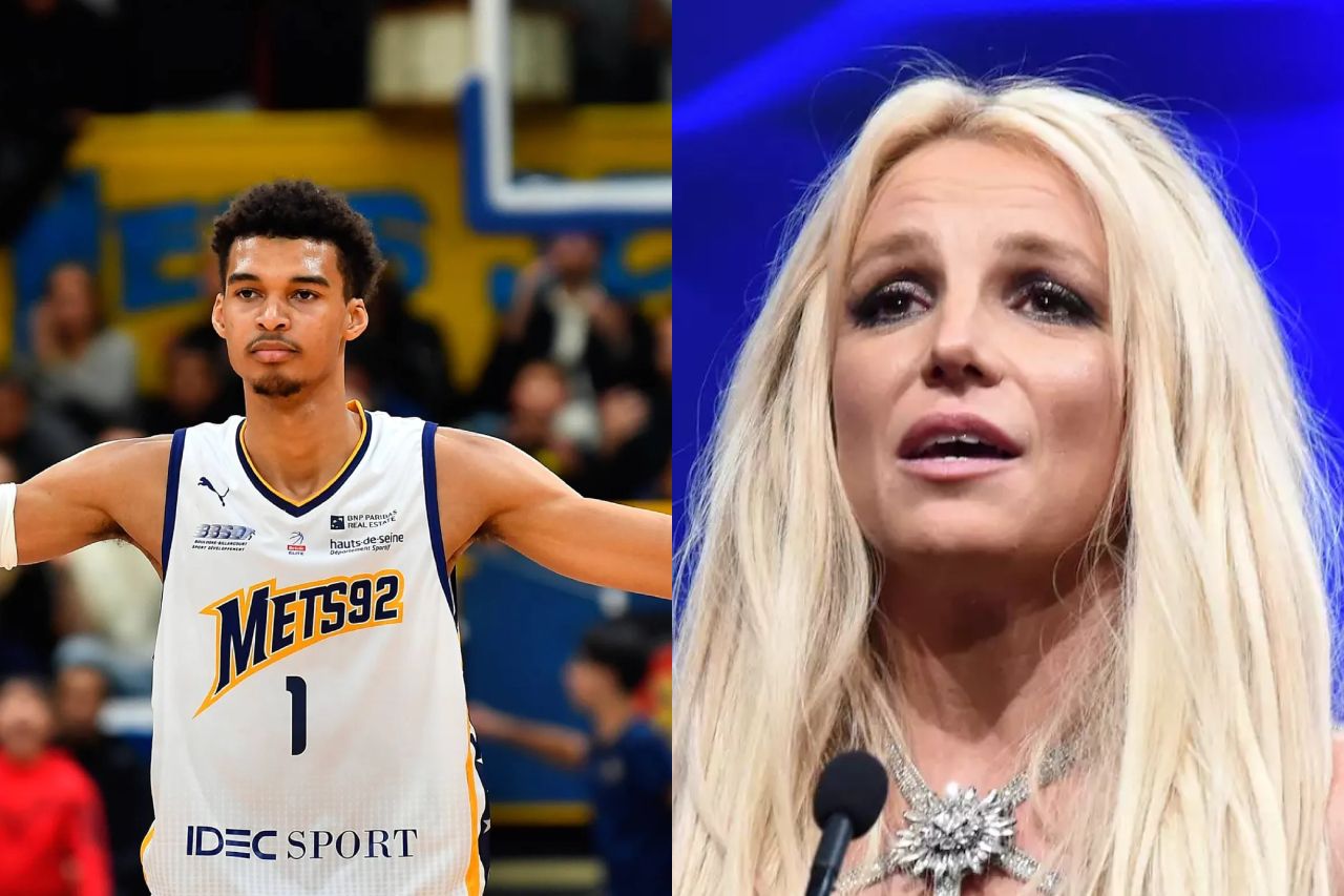 Guarura del basquetbolista Víctor Membanyama golpea a Britney Spears