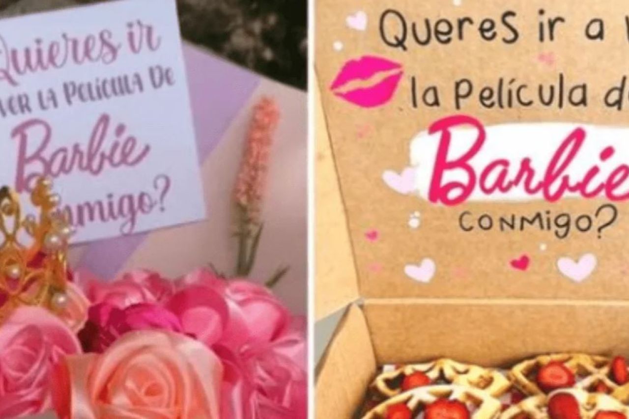 Las románticas invitaciones de novios para ir a ver 'Barbie'