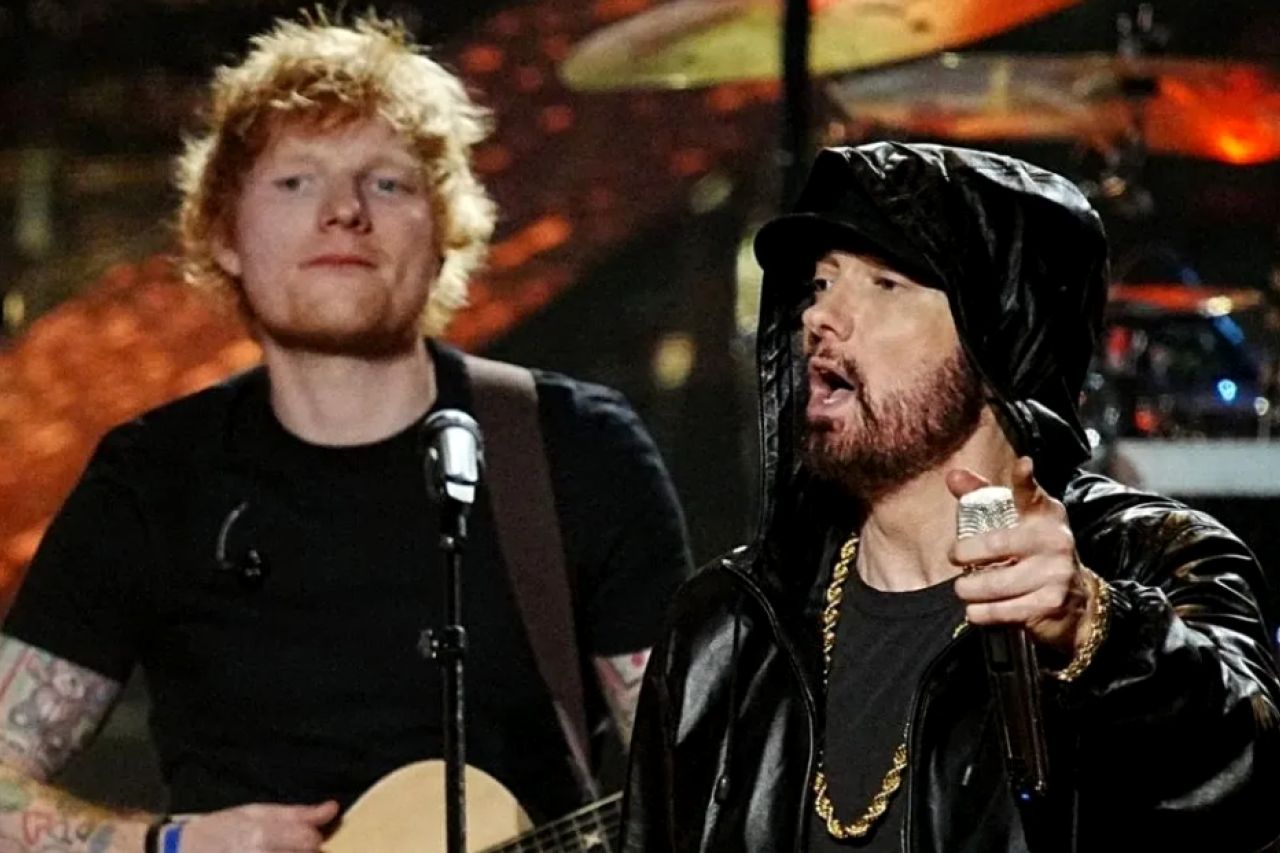 Cantan Ed Sheeran y Eminem juntos en Detroit