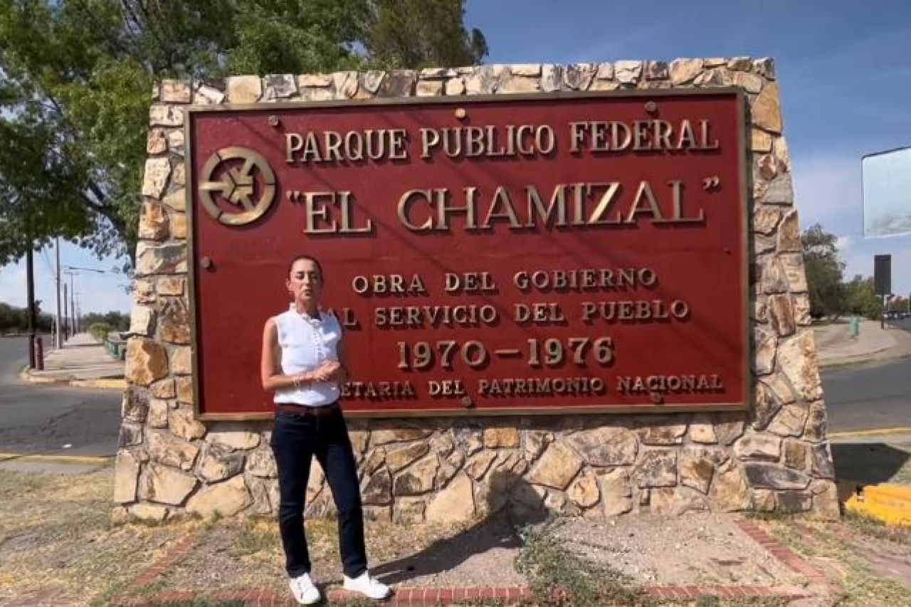 Visita Sheinbaum El Chamizal, habla del trato a los migrantes